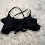 SO  Crochet Flounce Bikini Top Black Photo 5