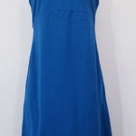 Toad & Co Blue Racerback Outdoor Dress with Pocket Shelf Bra Sleeveless Photo 0