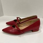 Journee Collection Womens Cait Pointed Toe Ballet Flats. Size: 7. Color: Red Photo 6