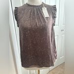 Grade & Gather Brown Animal Print Sleeveless Blouse | Size Small | NWT Photo 3