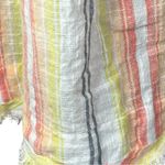 Free People  Summer Nights Striped Mini Dress in Yellow Medium With Pockets Photo 5