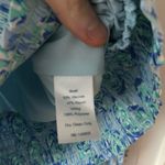 Sail To Sable NWT Tuckernuck V-Neck Smock Waist Top in Blue Floral Size Large Photo 9