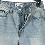 PTCL Ethical Clothing SZ 26 Wide Leg Jeans Light Wash Distressed Hi Photo 2