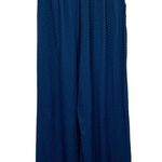 Naracamicie Italian Designer Wide Leg Blue Satin Pants Size 10 Photo 2