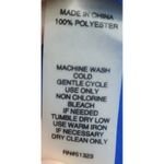 CHAUS Botanical Beauty Azure Sky Beaded Tie Front Blouse Size Small Style 135000 Blue Photo 6