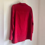 Harvé Benard Vintage Harve Bernard Red Suede-Feel Shacket - Size 10 Photo 3