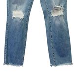 Good American  Good Classic Fray Hem Jeans Medium Wash Straight Leg Size 31 | 12 Photo 2