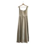 Show Me Your Mumu Nina Maxi Dress in Moss Green Luxe Satin XL Photo 3