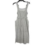 Urban Outfitters Miranda Striped Belted Jumpsuit black and white pin stripe crop Photo 1