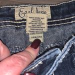 Earl Jeans Mid Rise Heavy Stitching‎ Blue Jean Shorts Size 2 Photo 5