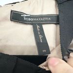 BCBGMAXAZRIA  Black Cocktail Dress W/Peek-A-Boo Circle Lace Top & Collar, Size XS Photo 2