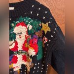 Casual Corner Pullover Christmas Holiday Sweater Size S‎ Black Photo 8