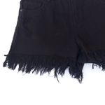 True Craft Black Brooklyn Festival Denim Shorts-Size 15-Frayed-Distressed-NEW Photo 2