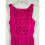 Gianni Bini  Lattice Back Maxi dress hot pink size 0 Photo 4