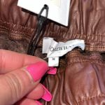 We Wore What NWT  Buttery Vegan Leather Joggers - Cacao Photo 4