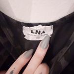 LNA  Leopard Print Bodysuit Sleeveless Tank Cami Grey Black Photo 1