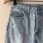 No Boundaries  Distressed Paint Splatter Light Wash Jeans 100% Cotton Button Fly Photo 3