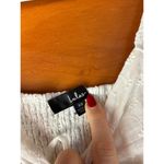 Lulus  White Eyelet Embroidered Babydoll Dress Puff Sleeve Sweetheart Neck Sz XS Photo 4