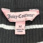 Juicy Couture Black White Ribbed Striped Sheath Dress Y2K Vintage Size Medium Photo 4