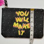 Betsey Johnson “YOU WILL MAKE IT” Graphic Phrase Design Pouch Wristlet S… Photo 4