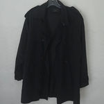 Love Tree Black Trench Jacket Size Medium Photo 0