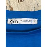 ZARA Puff sleeve Cropped Tee, blue size Small Photo 1
