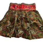 Vintage boho festival embroidered size S skirt hippie Red Photo 0