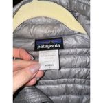 Patagonia ultralight down filled vest puffer jacket silver ultralight goose zip Photo 2