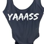 No Boundaries  Black Swimsuit with graphic print, Medium, beach, resort, vacation Photo 1