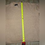 VICI Women's Chunky Knit Beige Sweater,Lantern Sleeves,Size M Photo 5