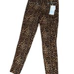 ZARA NWT Animal Print Leopard ZIPPER Pants Leggings SZ-4 Bloggers Fav Photo 8