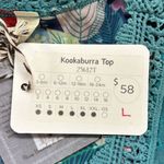 Matilda Jane  NWT Teal Kookaburra Boho Floral Lace Peasant Top Photo 10