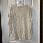 Brooks Karen  Tan Knit Embroidered Long Sleeve Top size M Photo 7