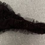 Beach Bunny  Sparkly Bikini Bottom Black Photo 3