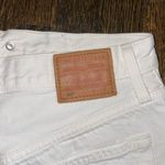 Levi's Levi White Distressed Denim Shorts Photo 2