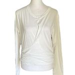 ALC Frank A.L.C. - Jordan Long Sleeve Surplice Tee Shirt Sz L Photo 3