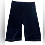Fabletics  Size 4X Velour Biker Shorts Navy Blue Mid Rise Mid Thigh Active Lounge Photo 3