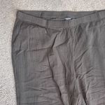 Lisa Rinna Collection Brown Crepe Gauze Muslin Full Length Wide Leg Pants Size 26W Photo 3