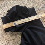 DO+BE  NWT One Shoulder‎ Mini Black Dress Puff Sleeve, L Photo 13