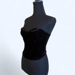 ZARA  Black velvet corset top Size Small Photo 5