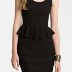 Pins & Needles Open Back Peplum Lace Dress Cut Out Sleeveless Mini Black Photo 4