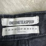 One Teaspoon  Fox Black 2020 High wasted mini denim skirt size 26 Photo 5