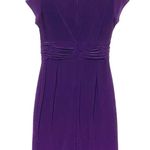 Jessica Howard  Purple Midi Cocktail Dress Petites Cowl Neck Womens Size 4P Photo 4