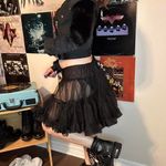 Akira Black off the shoulder jacket with zipper detailing and ruffles #goth #punk Photo 1