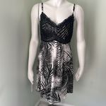 Soma  Lace Sleep Chemise Palm silhouette ivory nightgown small Photo 2