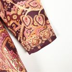 Soft Surroundings Suede Multicolored Long Sleeves Lined Tapestry Jacket Medium Photo 11