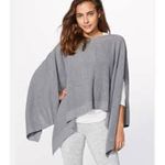 LULULEMON Forward Flow Cape Sweater Top Gray One Size CASUAL SLOUCHY COZY LOUNGE Photo 1
