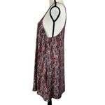 American Eagle  Large A-Line Mini Dress Paisley Halter Keyhole Lightweight Pocket Photo 6