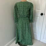 ASOS  Design Cotton Midi Smock Dress Green Zebra Photo 2