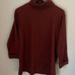 Lee  Authentic Styling Cowl-neck Sweater. Size XL Terracotta. NWT.‎ Photo 0